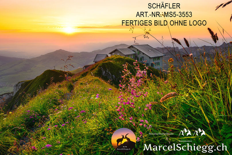Schäfler, Berggasthaus Schäfler, Sonnenaufgang