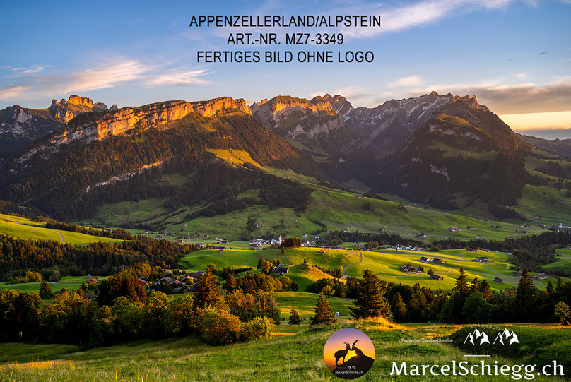 Appenzell, Appenzellerland, Alpsteinpanorama, Alpstein