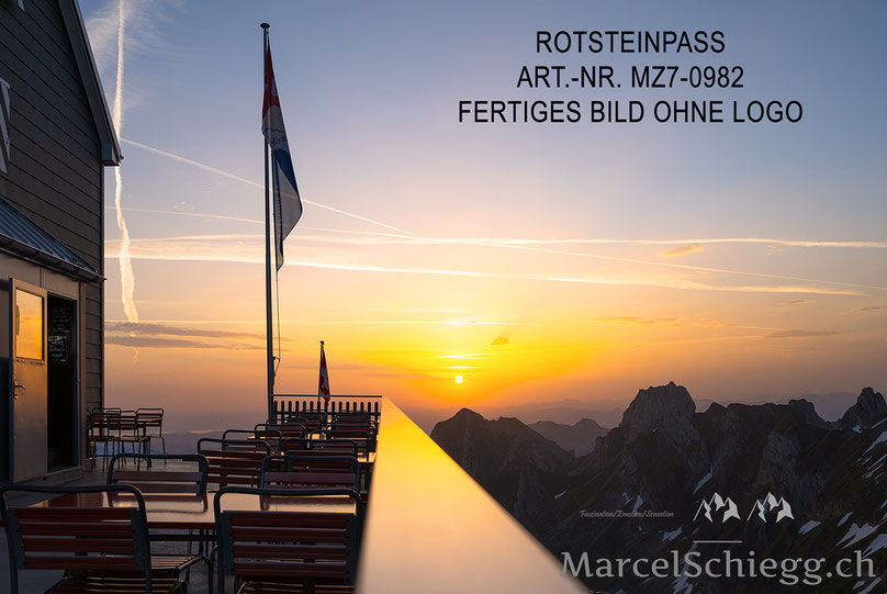 Rotsteinpass, Berggasthaus Rotsteinpass, Sonnenaufgang, Alpstein