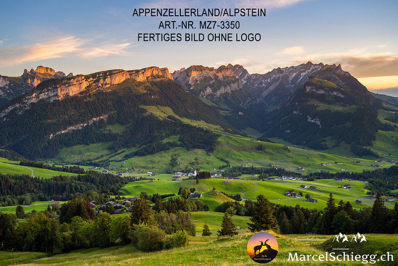 Appenzell, Appenzellerland, Alpsteinpanorama, Alpstein