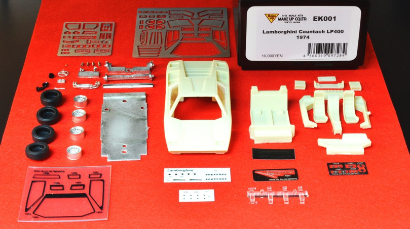 1/43 Lamborghini Countach LP400 1974 Kit Make-up ランボルギーニ・カウンタック LP400 1974年 メイクアップ アイドロン キット