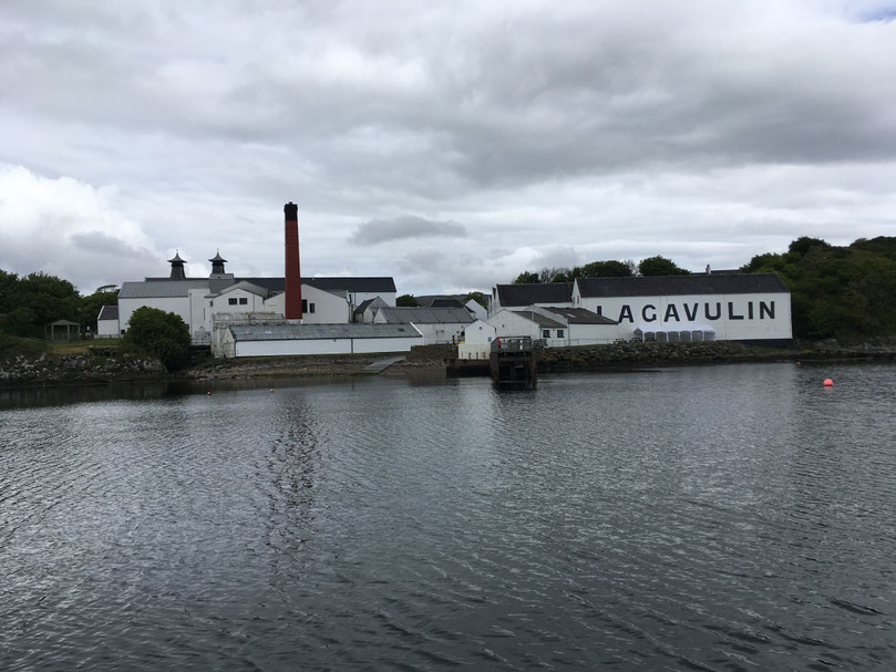 Lagavulin Distillery as seen from the water