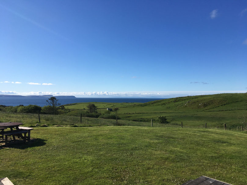 The view from An Linnean Cottage, Isle of Islay