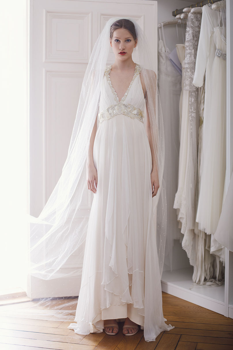 Seidenkleid von Jenny Packham, sale von 4900€ auf 1500€