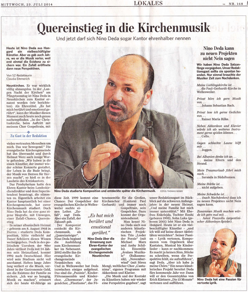 Saarbrücker Zeitung, 23.07.14