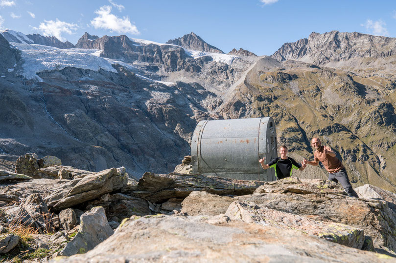 Sleeping in Bivacco Martinotti, unmanned hut, in the Gran Paradiso National Park, Italy.