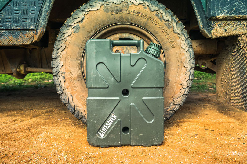 Using the Lifesaver Jerrycan filter on overland travel