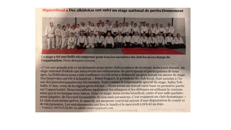 Article paru dans Le Progrès