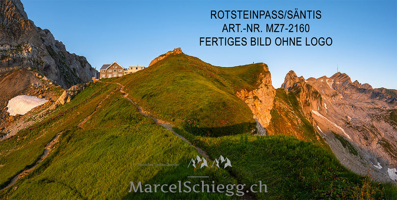 Rotsteinpass, Berggasthaus Rotsteinpass, Säntis, Panorama, Alpstein