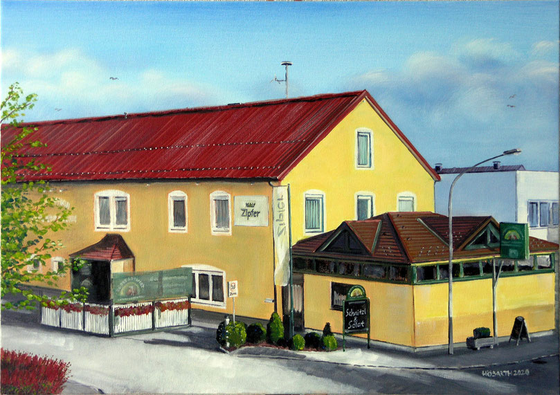 GH Mitterlehner / Südstadtwirt Perg (70x50cm)