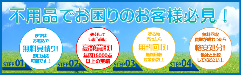 札幌リサイクルショップ「LEO」不用品買取・無料処分お問い合わせ情報