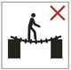 Leiter nicht als Überbrückung verwenden