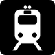 Piktogramm Bahn.