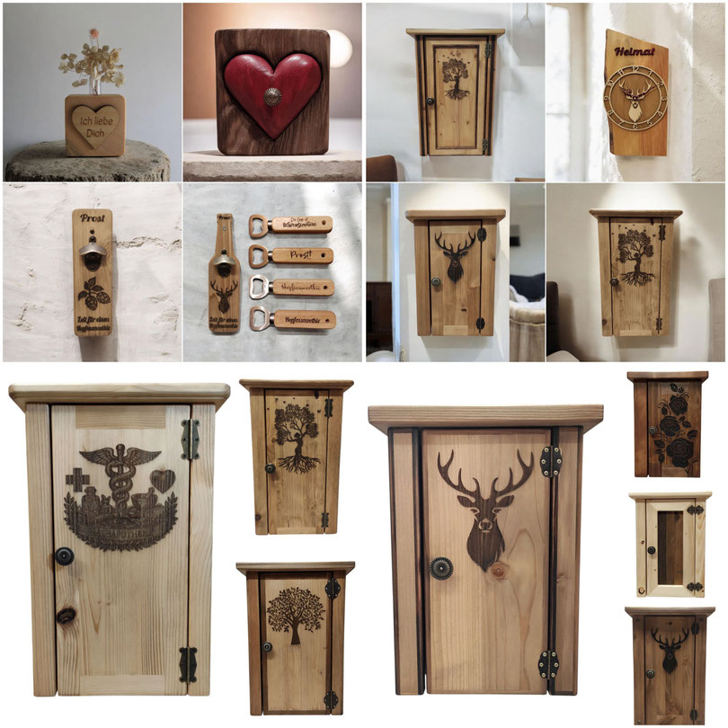 Schängeschränke, Schlüsselkästen, Schlüsselbretter, Wandregale, Dekoration aus Holz handgefertigt im Schwarzwald im Landhausstil