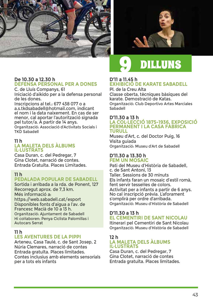 Programa de la Festa Major de Sabadell