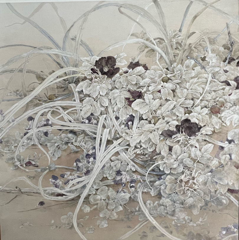 100×100　《9月の浜辺》