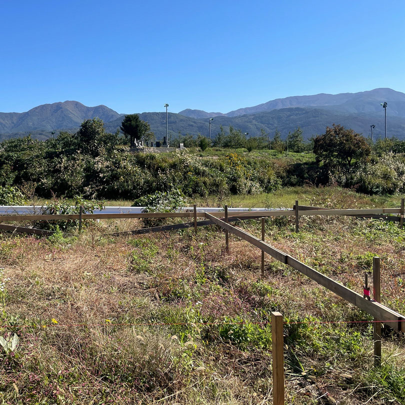 長野県　松本市　安曇野市　建築設計事務所　建築家　news設計室　丸山和男　住宅設計　設計監理　haamaiの家　丁張り