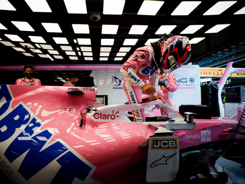 Sergio Perez e la sua Racing Point