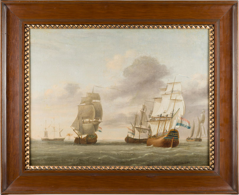 te_koop_aangeboden_een_marine_schilderij_van_de_schilder_joghem_de_vries_1750-1789_bij_kunsthandel_martins_te_wolvega_nederland 