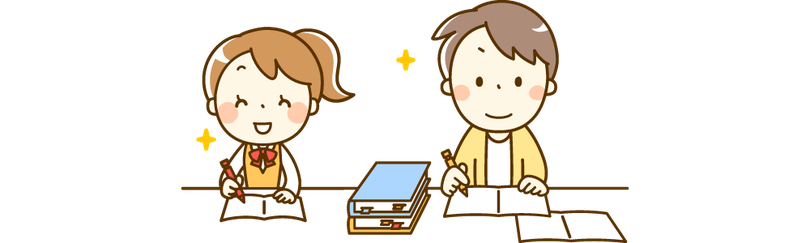 【イラスト】学習塾｜高校生コースのイメージ｜学習教室スタジアス