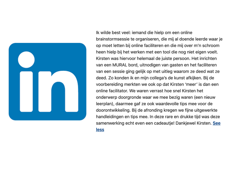 aanbeveling Kirsten Jacobs