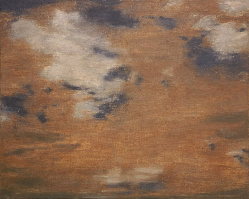 Wolken, Wüste Gobi, Öl auf Leinwand, 40 x 50 cm, 2013