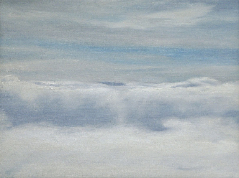 Island, über den Wolken, Öl auf Leinwand, 30 x 40 cm, 2013