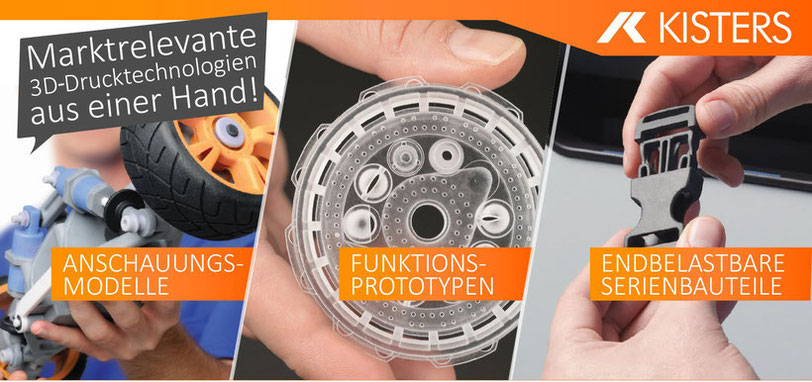 Professionelle 3D Systems 3D Drucker für Kunststoff Funktions Prototypen, Kleinserien, endbelastbare Bauteile, Anschauungsmodelle