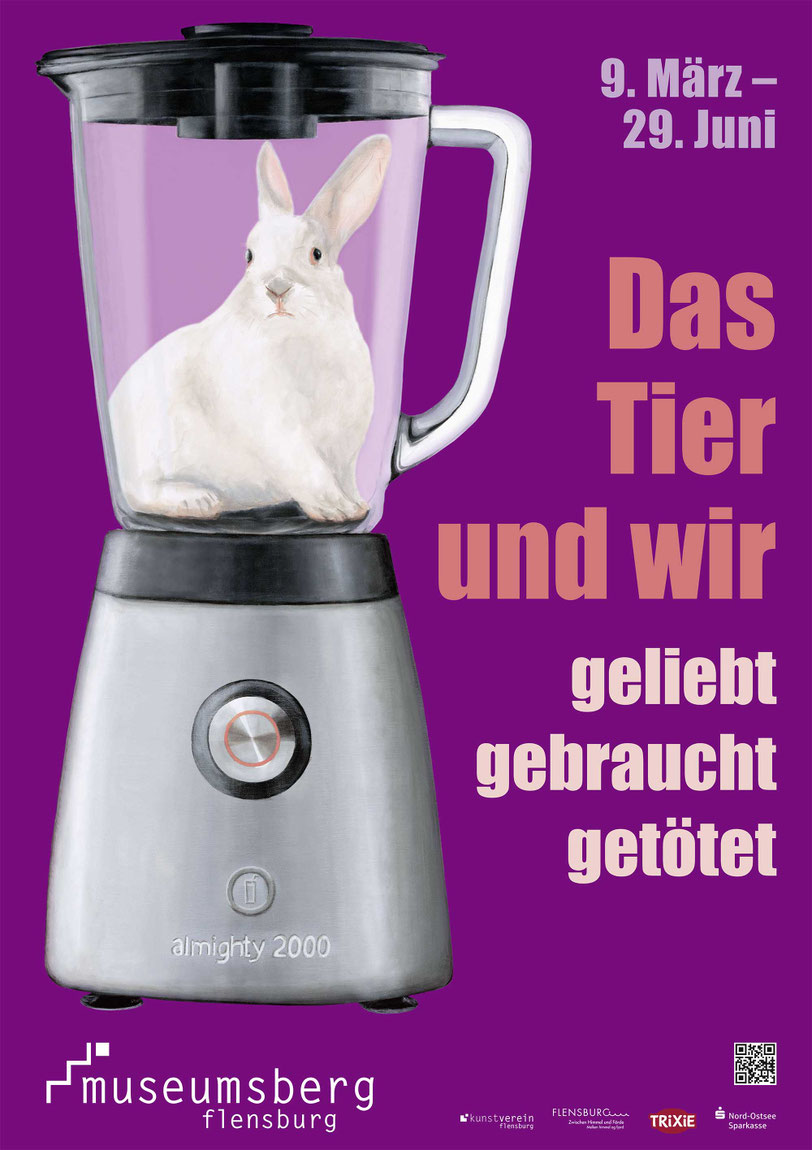 Das Tier und wir, geliebt, gebraucht, getötet - 09.03.25- Als Titelbild Ristaus Hase im Mixer