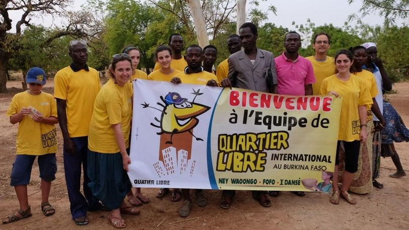 L'équipe Quartier Libre Burkina Faso