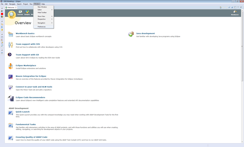 Eclipse Preferences