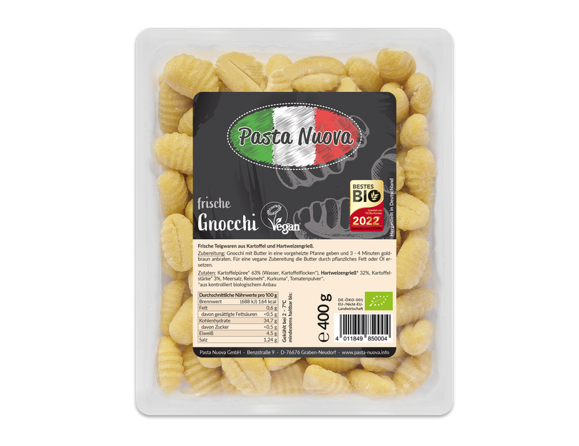 Gnocchi nach traditioneller Rezeptur Pasta Nuova GmbH