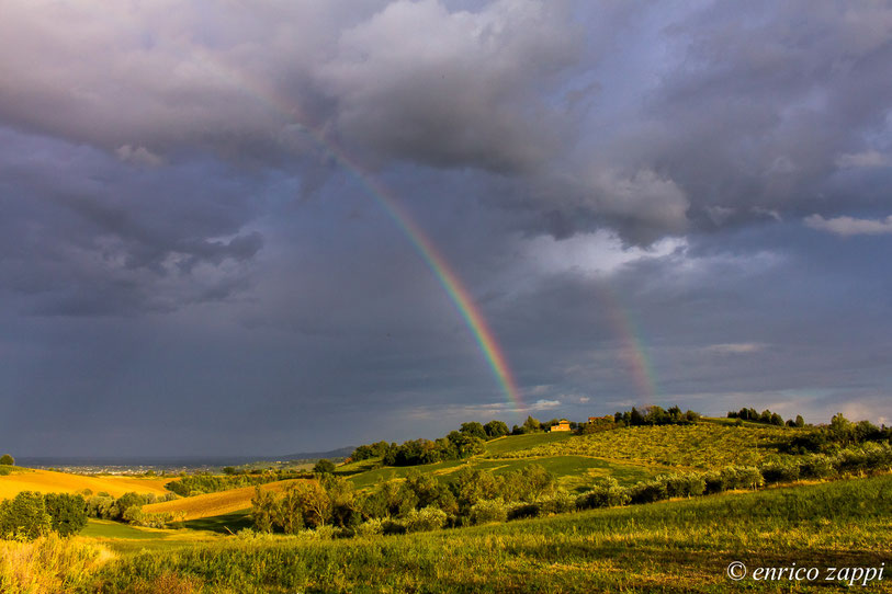 Arcobaleno sopra Castrocaro Terme.