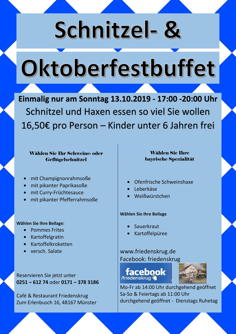 Schnitzel- & Oktoberfestbuffet