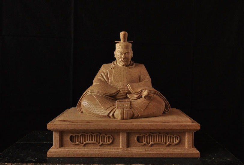 m*7様 吉田松陰　一刀彫　レア　レトロ　農民美術　工藝品　民藝品　木彫り　ミニ m*7様 吉田松陰 一刀彫 レア レトロ 農民美術 工藝品 民藝品 木彫り