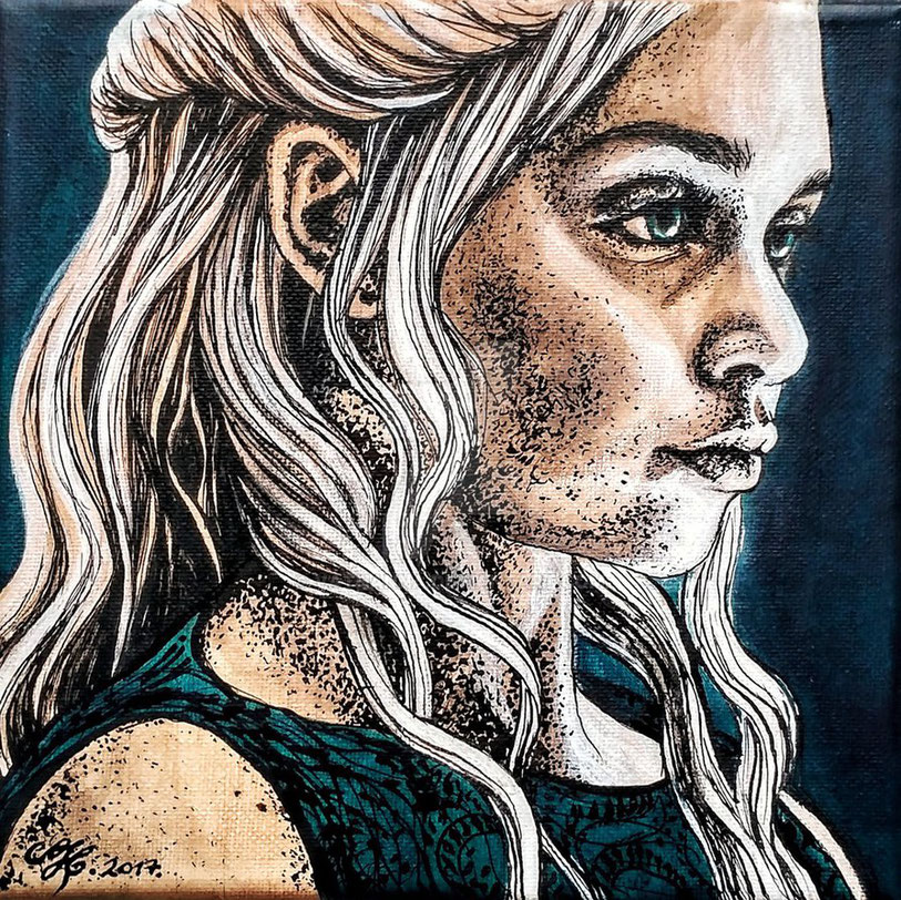 Die Mutter der Drachen: Daenerys Targaryan (Vathanna, Daenerys Targaryan from Game of Thrones, https://creativecommons.org/licenses/by-sa/3.0/deed.en)