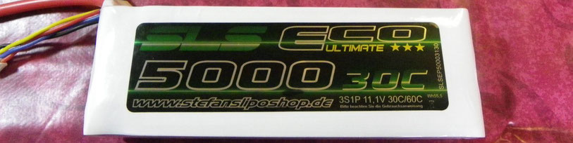 SLS EPU 3s LiPo Akku mit 5000mAh und 30C