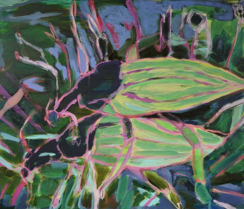 Weiter 1, 2026 Acryl auf Leinwand 70x60