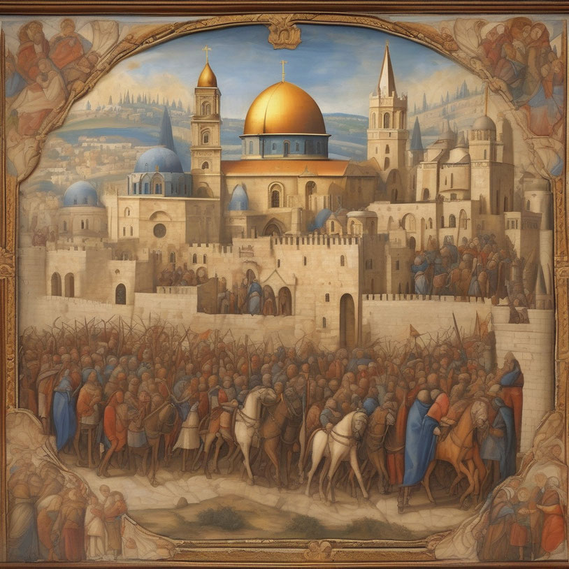 Symbolbild: Jerusalem während eines Kreuzzuges.
