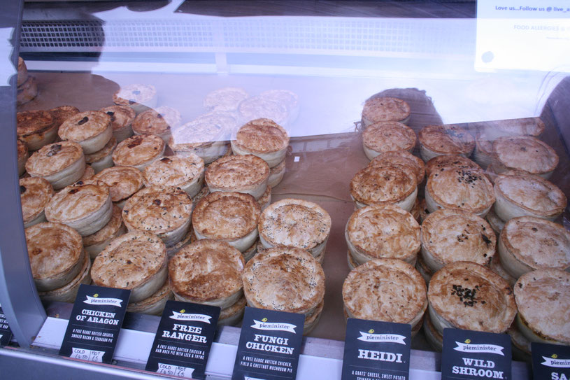 London UK ofpenguinsandelephants Sunday Sightseeing Stroll through London Borough market pies