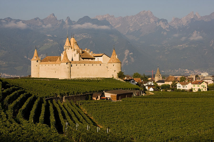 Aigle und sein Schloss