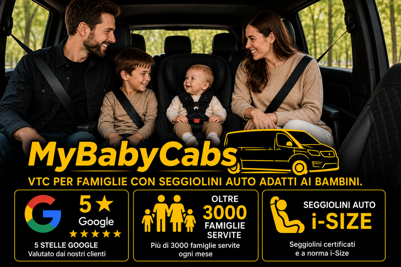 taxi con seggiolino per bambini a Parigi