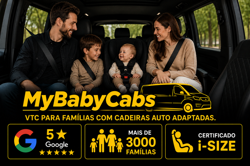 TVDE Paris com cadeiras bébé adaptadas