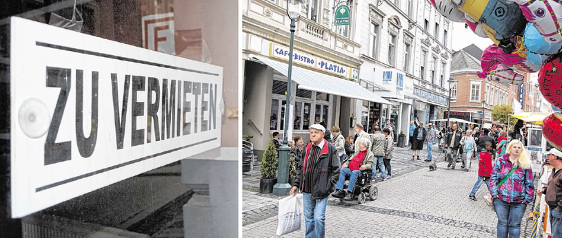 Viele Lokale im Steinweg fristen ein trauriges Dasein - der Leerstand ist weiterhin hoch. Allerdings: Der Einzelhandel hat Potenzial, wie unter anderem das Frühlingsfest beweist.Fotos: B. Zilkens/Archiv