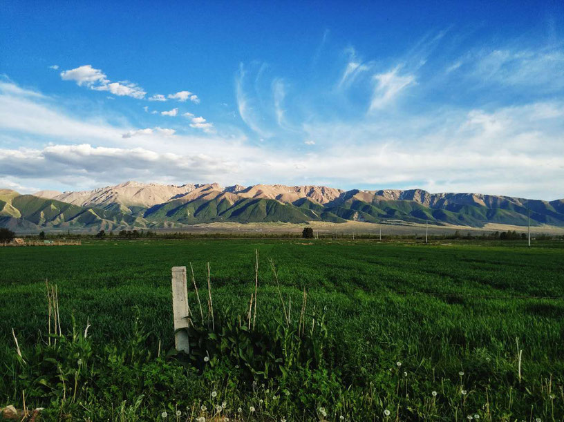 The Tianshan Mountains near Barkol Lake.