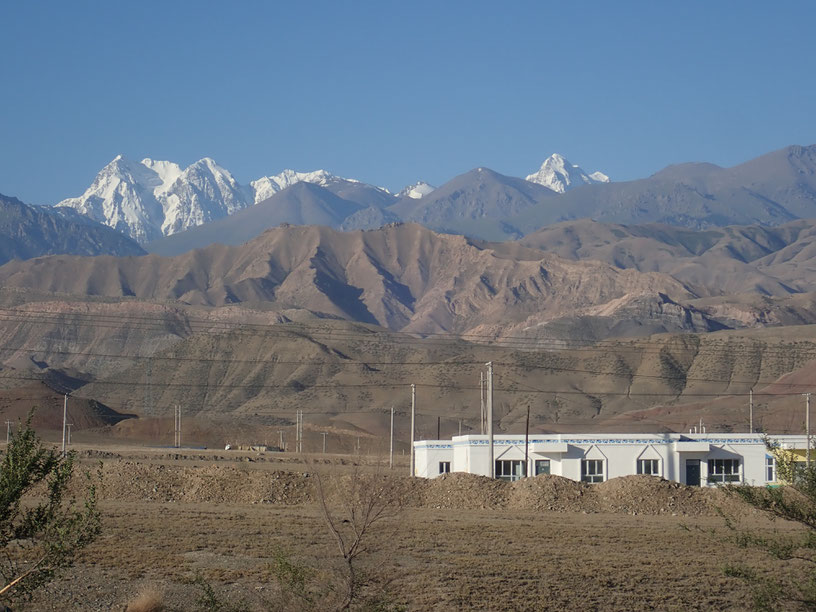 The Tianshan Mountains just to the east of Urumqi.