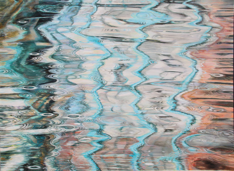 Susanne Scholz, 'Himmelstau', 2017. Öl auf Leinwand. 160 x 120 cm. Foto (c) & Courtesy: die Künstlerin.