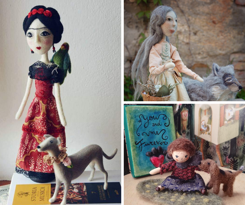 I have always loved to create dolls that talk about the relationship with animals, I am also interested in the concept of spirit animals.