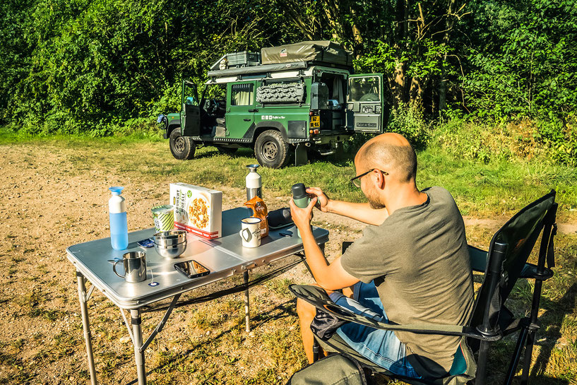 Using the Wacaco Nanopresso as our portable coffee maker during camping