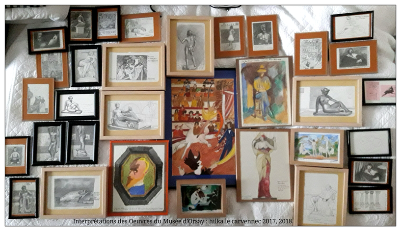 Interprétations d’oeuvres d’Art du Musée d’Orsay, Paris 2017